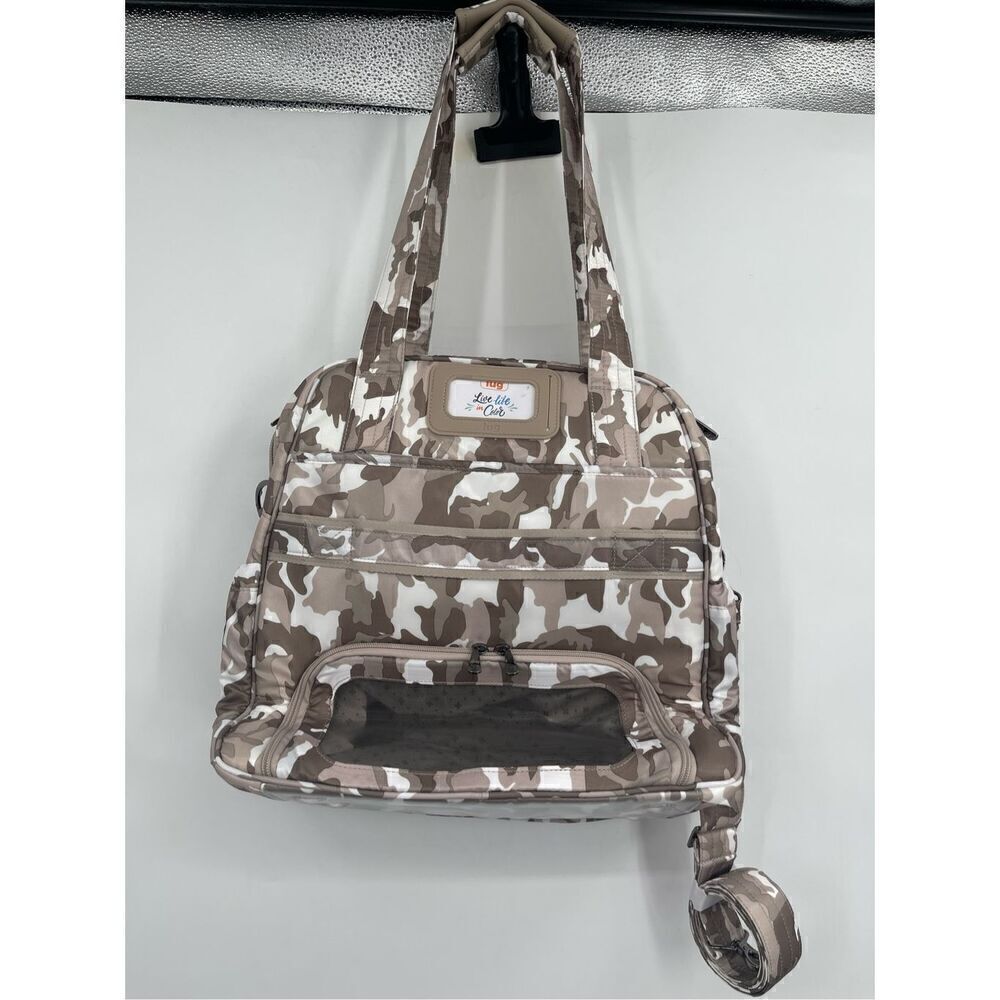 NWT Lug Camo Green Puddle Jumper LE Overnight Tote with Charm Bar